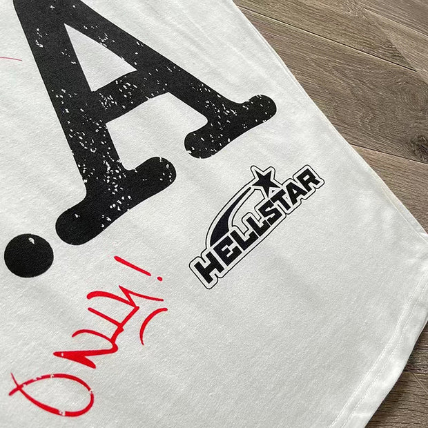 casual letter print preppy T-shirt