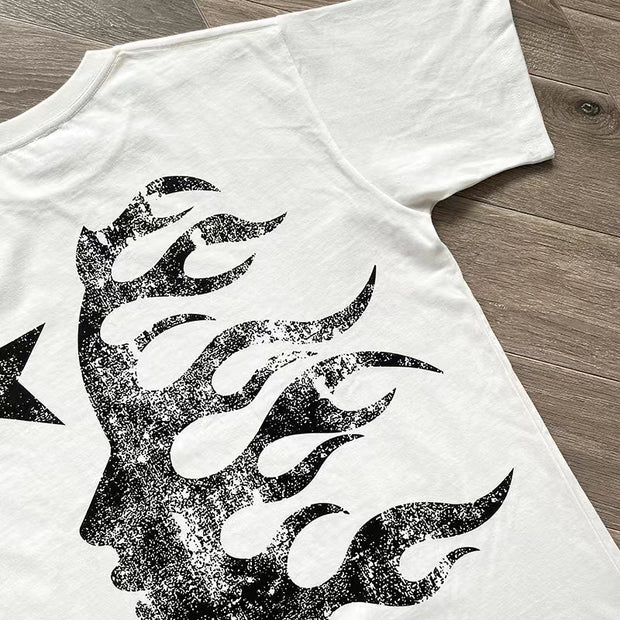 casual letter print preppy T-shirt