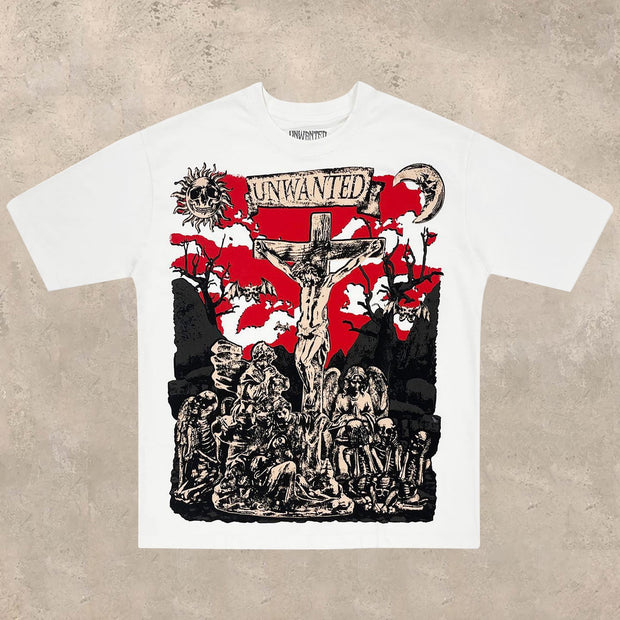 Fashion casual personalized print T-shirt