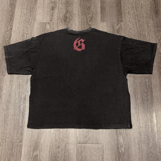 Fashion Beach Print Short Sleeve T-Shirt