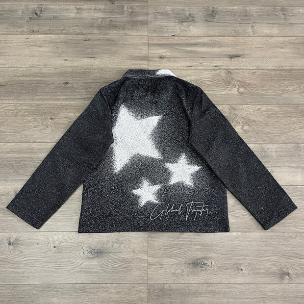 F*ck The World Print Long Sleeve Zipped Jacket