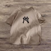 Fashion personality printed retro short-sleeved T-shirt