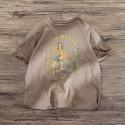 Casual personality printed street style T-shirt