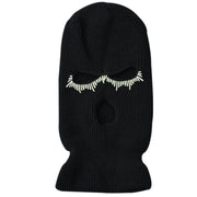Warm three-hole hat ski riding sports knitted hat