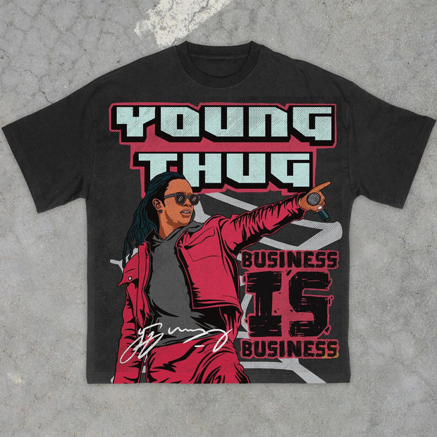 Street T-shirt with personalized fashion brand printing