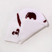 Skull jacquard knitted hat