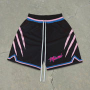 Trendy street style track shorts