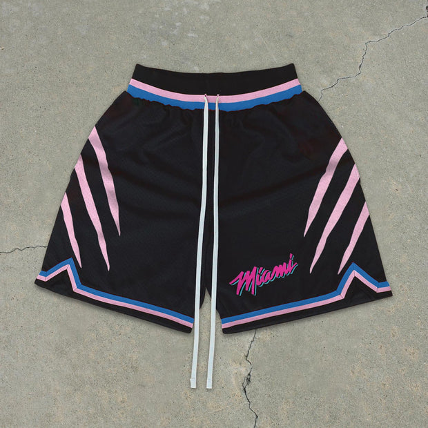 Trendy street style track shorts