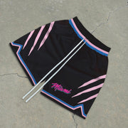 Trendy street style track shorts