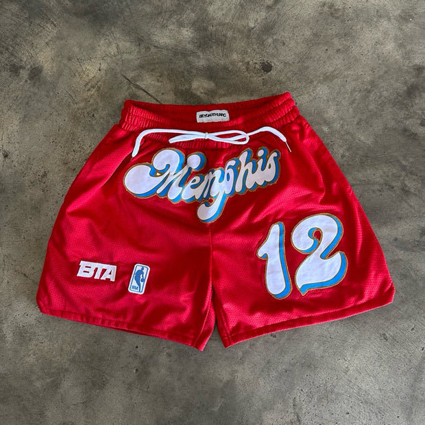 Fashionable and personalized sports style mesh shorts