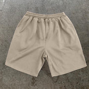 Cross Vintage Print Casual Street Shorts