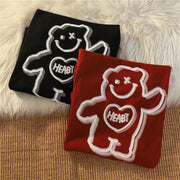 Neresum Burgundy Short Sleeve Bear T-Shirt