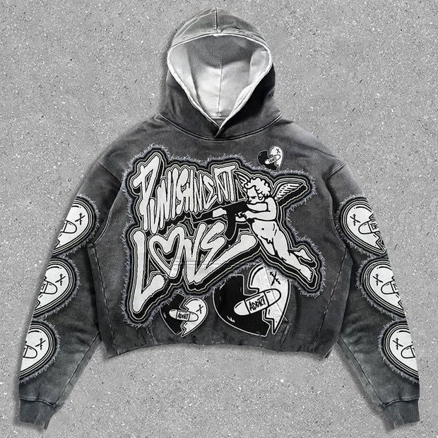 Angel Vintage Oversized Hoodie