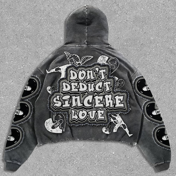 Angel Vintage Oversized Hoodie