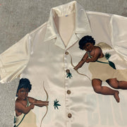 Vintage Angel Drape Short Sleeve Shirt