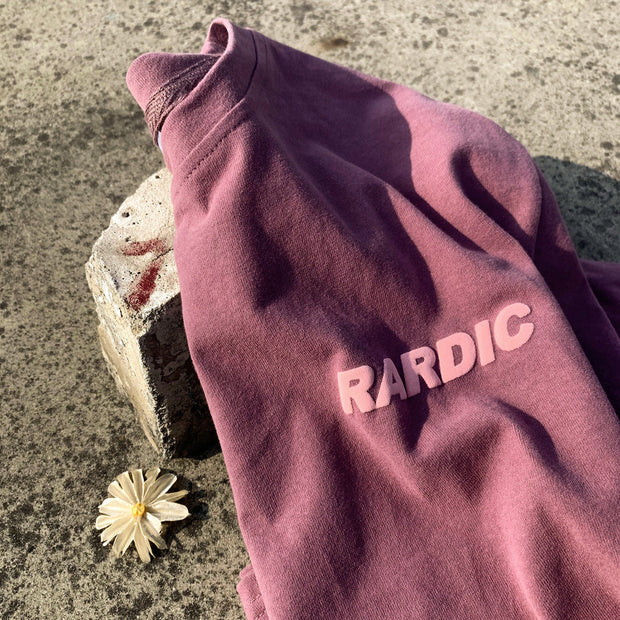 Evil smiley brushed short-sleeved American retro loose T-shirt