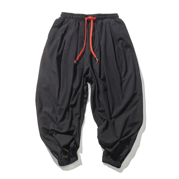 Linen Loose Wide Leg Carrot Pants Casual Harem Pants