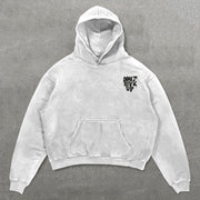 Don’t Give Up Print Long Sleeve Hoodies