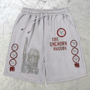 Trendy retro personality sports shorts