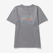 Fashion Line Art Print Short Sleeve T-Shirt