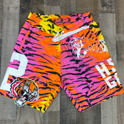 Personalized tiger print shorts