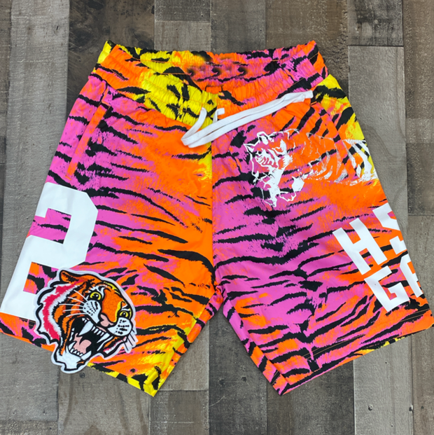 Personalized tiger print shorts