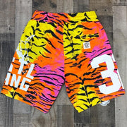 Personalized tiger print shorts
