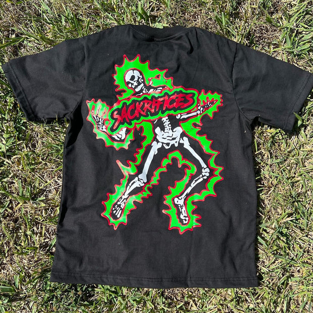 Skul Sackrifices Print Short Sleeve T-Shirt