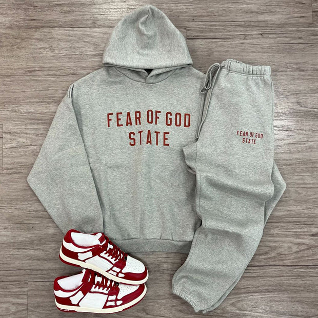 Fear Of God State Print Two Piece Hoodie Set