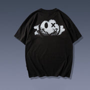ins tide smiling face cloud trend short-sleeved T-shirt