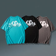 ins tide smiling face cloud trend short-sleeved T-shirt