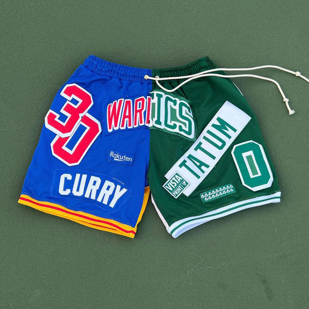 Casual Multicolor Panel Resort Mesh Street Shorts