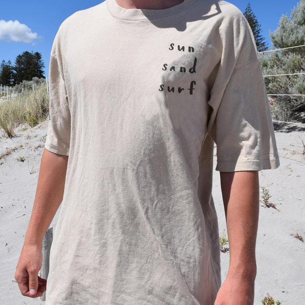 Fashion Resort Style Casual Coconut Crew Neck T-Shirt