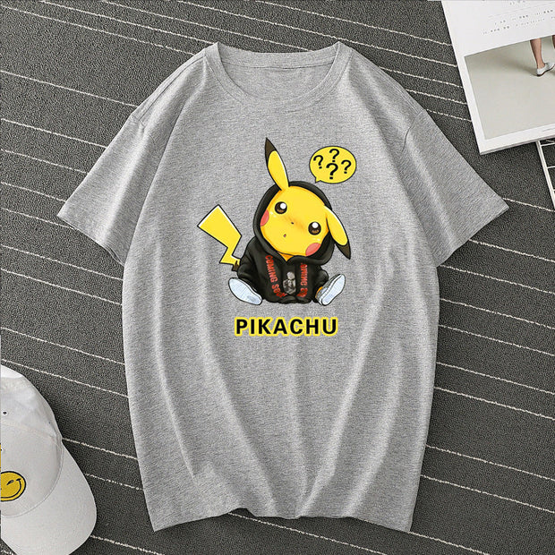 Street short-sleeved loose round neck casual Japanese T-shirt