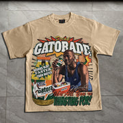 Casual Sports Drink Printed T-Shirt