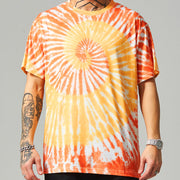 Street personality tie-dye loose short sleeve men's T-shirt