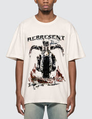 Personalized street style print round neck short sleeve T-shirt men