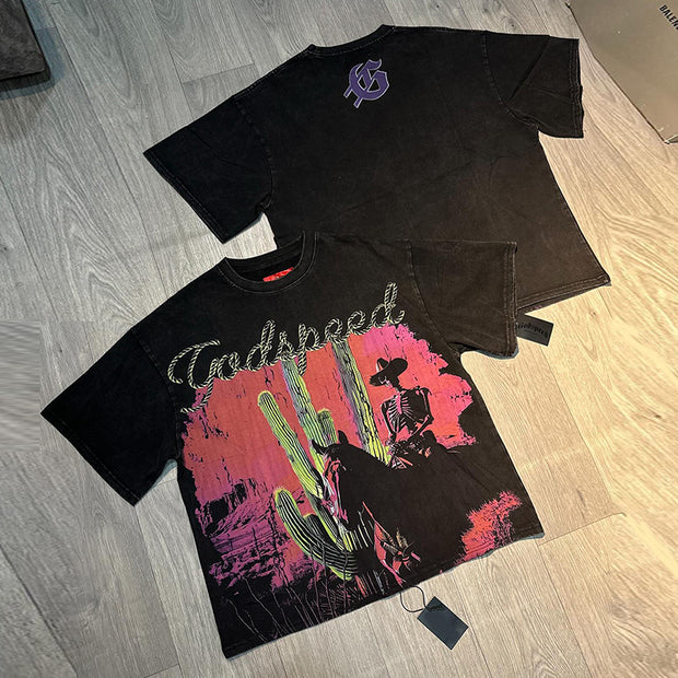 Street solid color oversized T-shirt