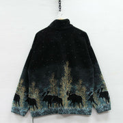 Casual elk lamb jacket