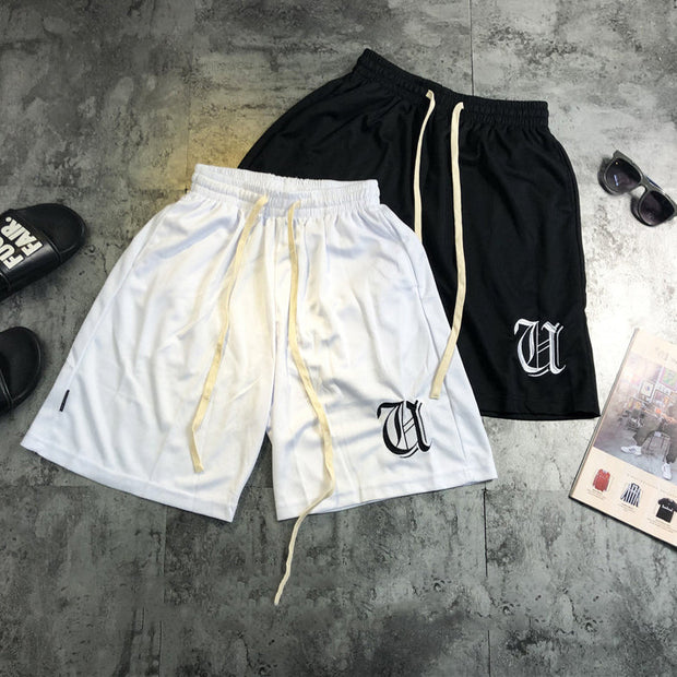 Fashion trend printing casual sports shorts