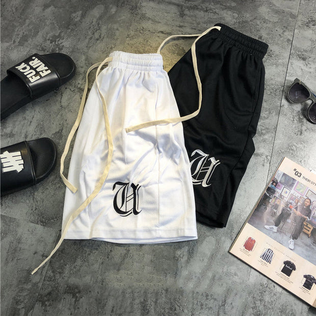 Fashion trend printing casual sports shorts