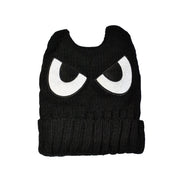 Eye embroidery devil horn hat