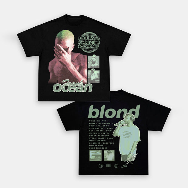 Trend hip-hop print short-sleeved T-shirt