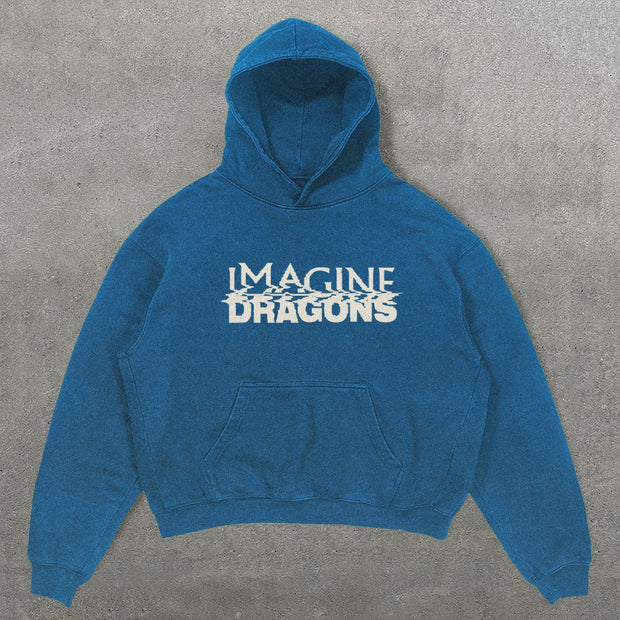 Fashion Imagine Dragons Print Long Sleeve Hoodies