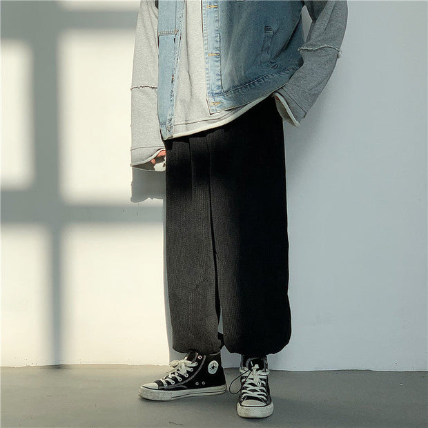 Loose drawstring trousers