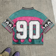 90 Flame Casual Street Mesh Jersey