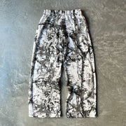 Retro Tree Camouflage Casual Wide Leg Pants