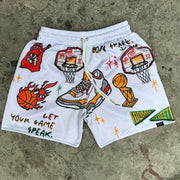 Fashionable preppy style sports shorts