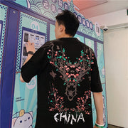 Street fashion trend loose casual short-sleeved t-shirt