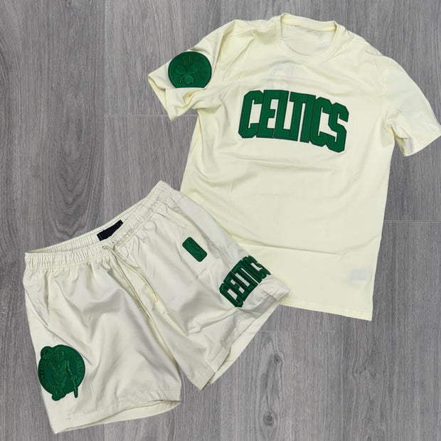 Print Short Sleeve Shorts Set